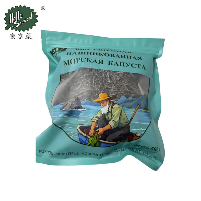 Sun Dried Kelp Cut 500g/bag in Russian Packaging